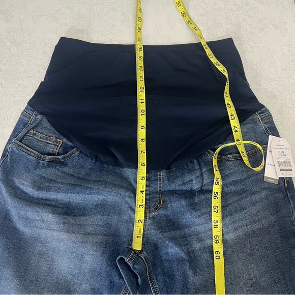 NWT Time and Tru Women's Maternity Over Belly Band Skinny Jeans Band Size large - Picture 10 of 12